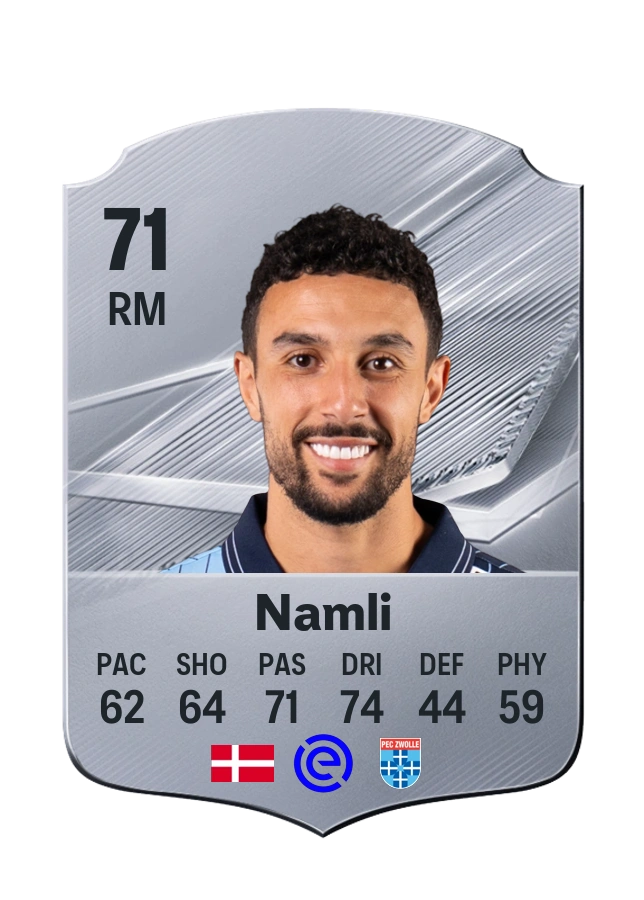 Younes Namli, Common card, rated 71