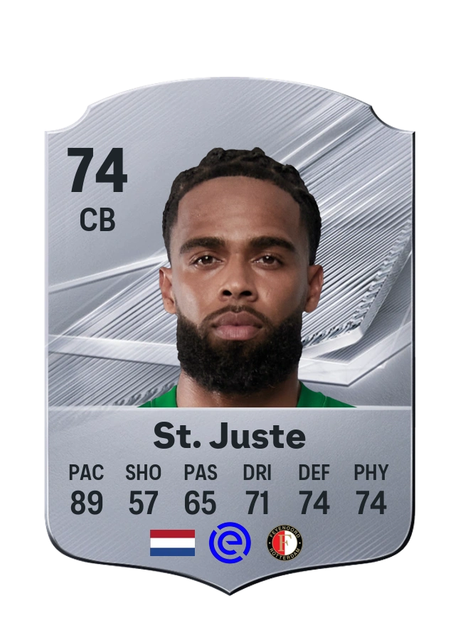 Carta Common di Jeremiah St. Juste, valutazione 74