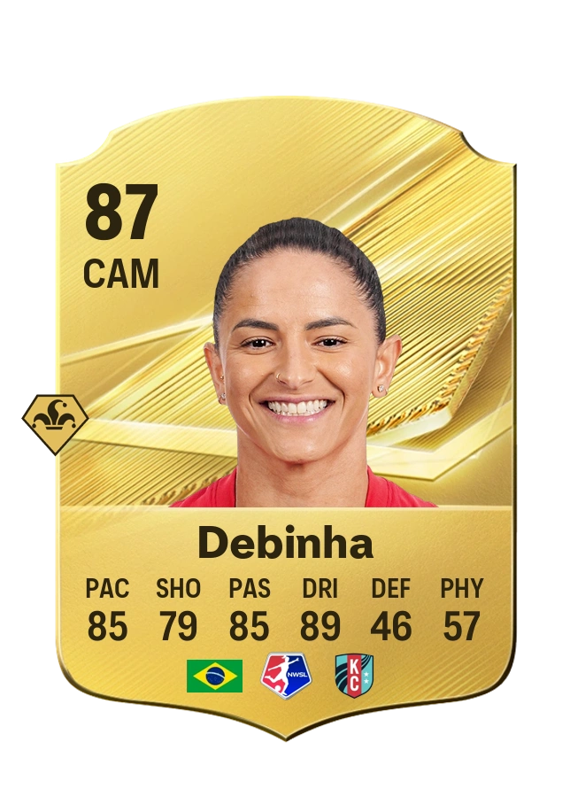 Carta Common de Debinha, valoración 87