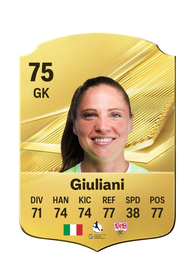 Laura Giuliani، بطاقة Common، بتقييم 75