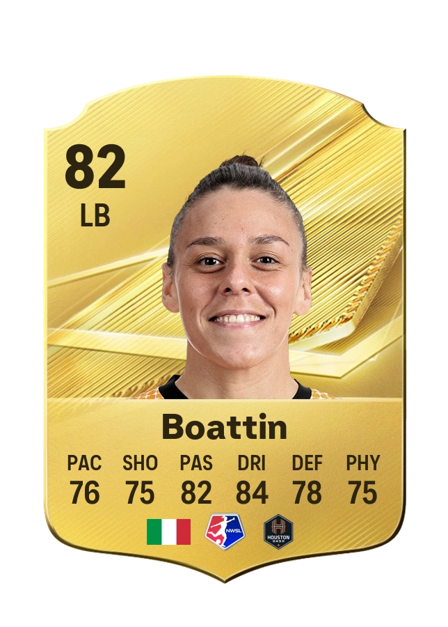 Lisa Boattin, Common card, rated 82