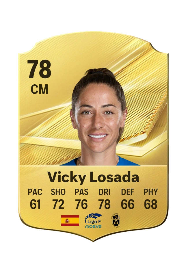 Vicky Losada, Common card, rated 78