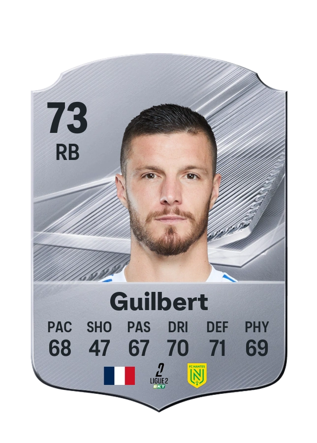 Frédéric Guilbert, Common card, rated 73
