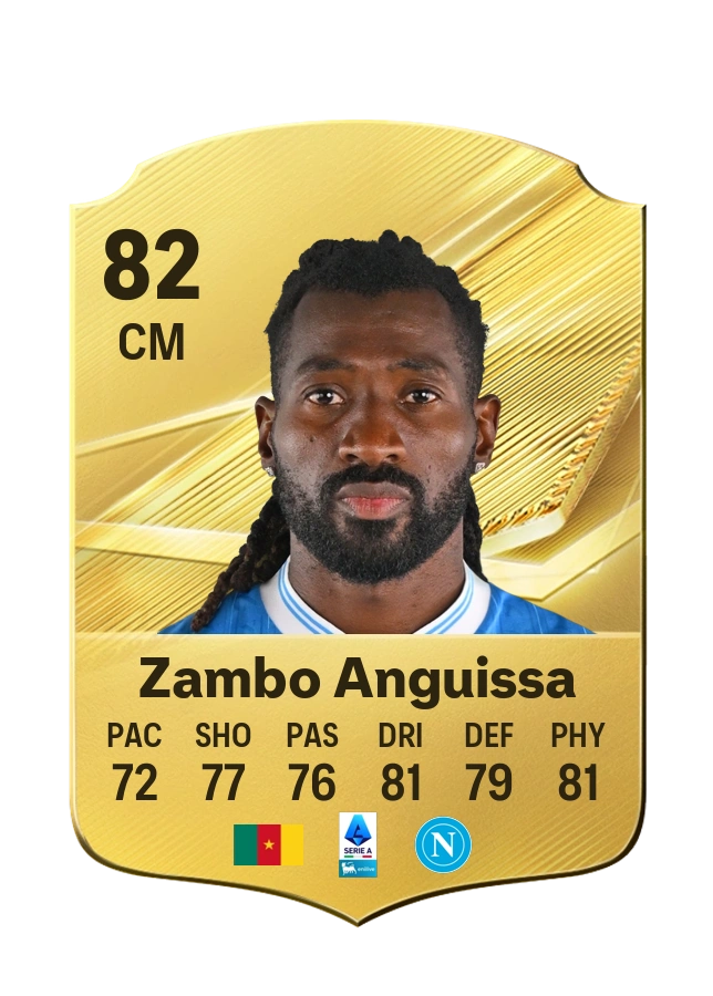 Carta Common di André-Franck Zambo Anguissa, valutazione 82