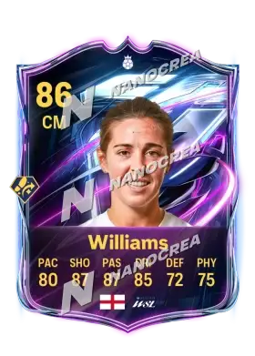 Fara Williams، بطاقة Base Hero، بتقييم 86