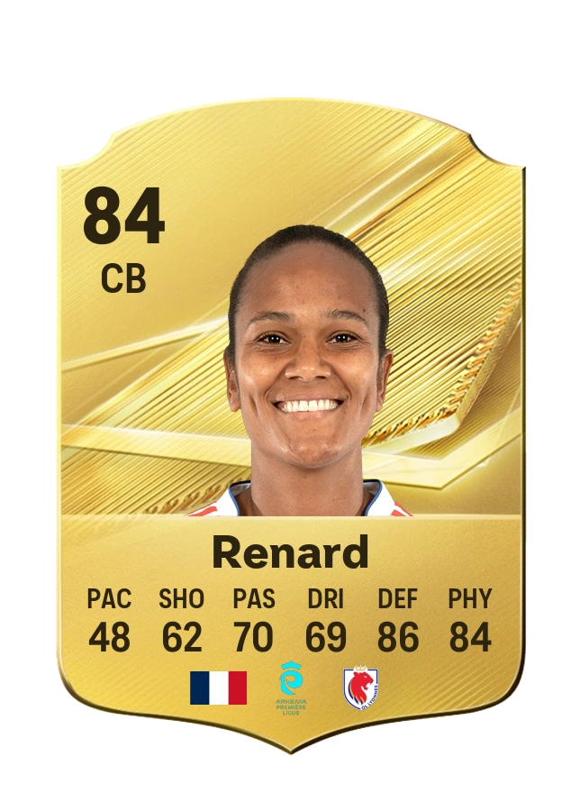 Common-Karte von Wendie Renard, Wertung 84