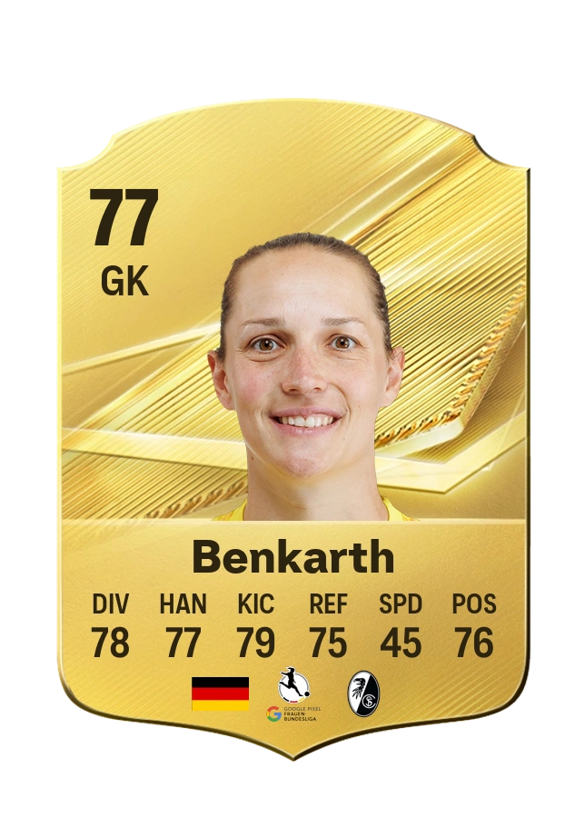 Laura Benkarth, Common card, rated 77