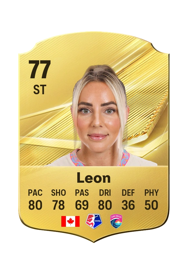 Adriana Leon, Common card, rated 77