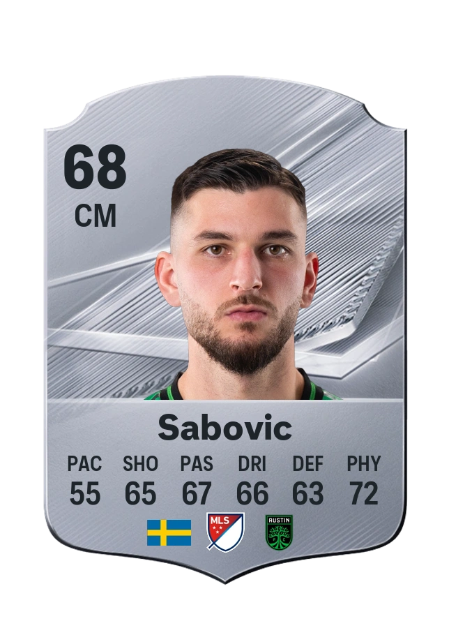 Besard Sabovic, Common kartı, reyting 68
