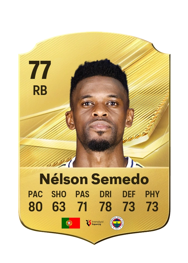 Nélson Semedo, Common card, rated 77