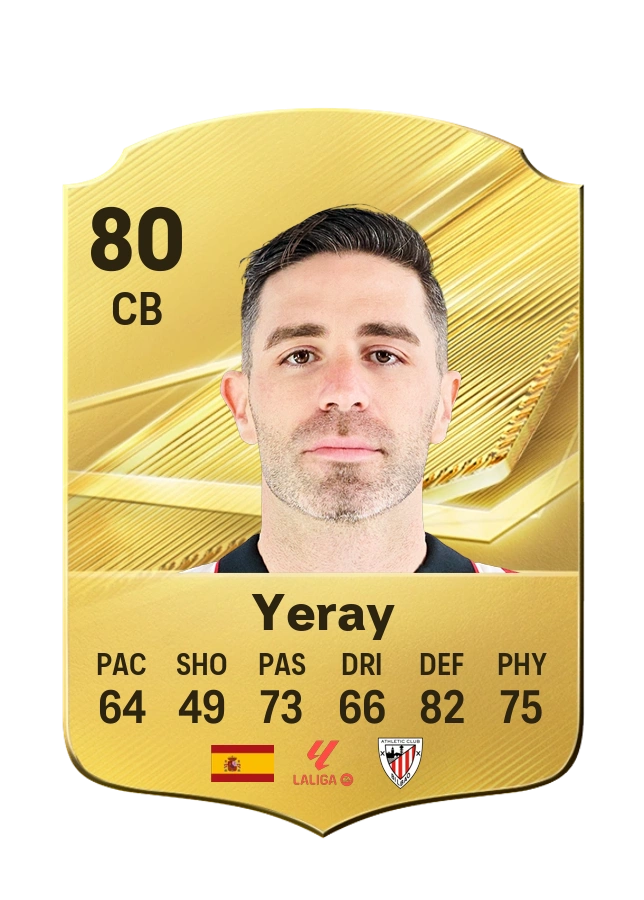 Carte Common de Yeray, note 80