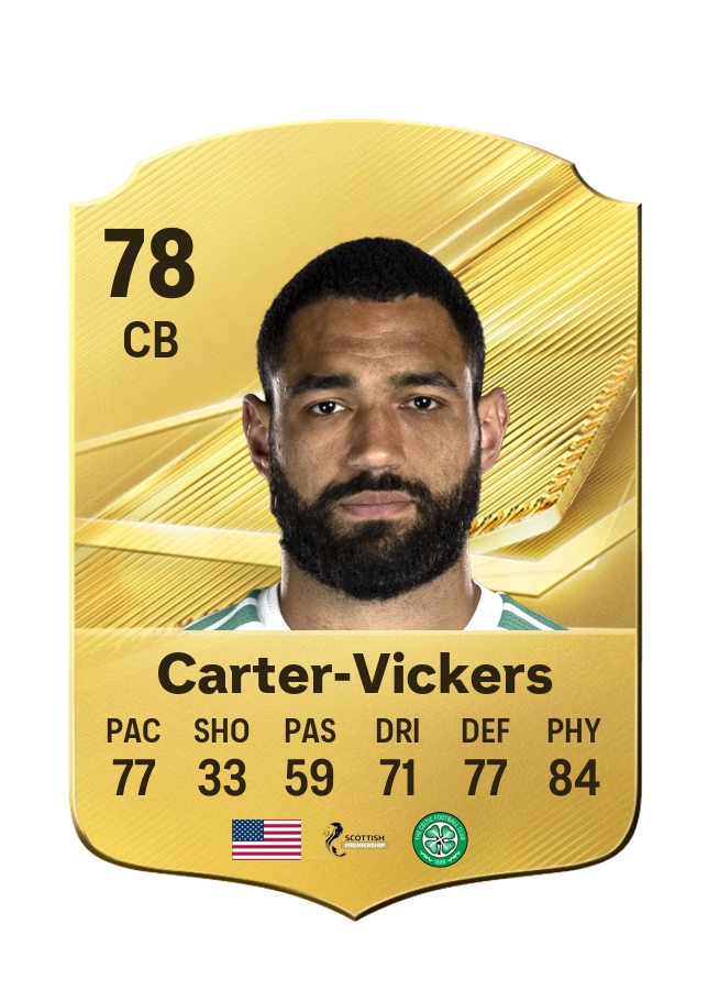 Common-Karte von Cameron Carter-Vickers, Wertung 78