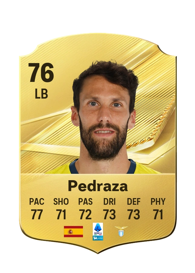 Pedraza, Common card, rated 76
