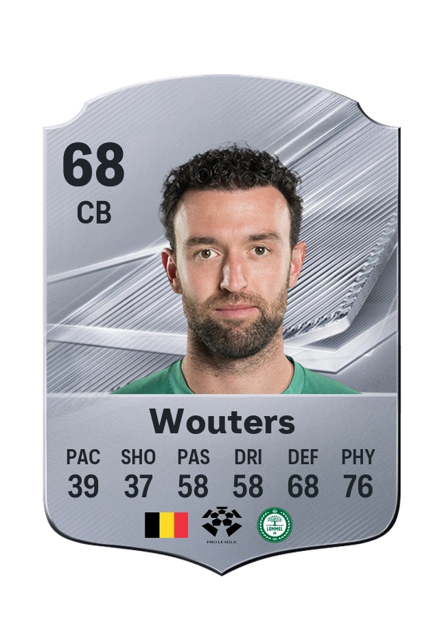 Dries Wouters, karta Common, ocena 68