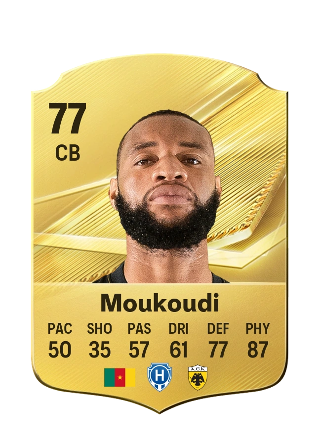 Harold Moukoudi, Common-kaart, rating 77