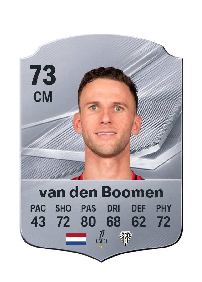 Branco van den Boomen, Common card, rated 73