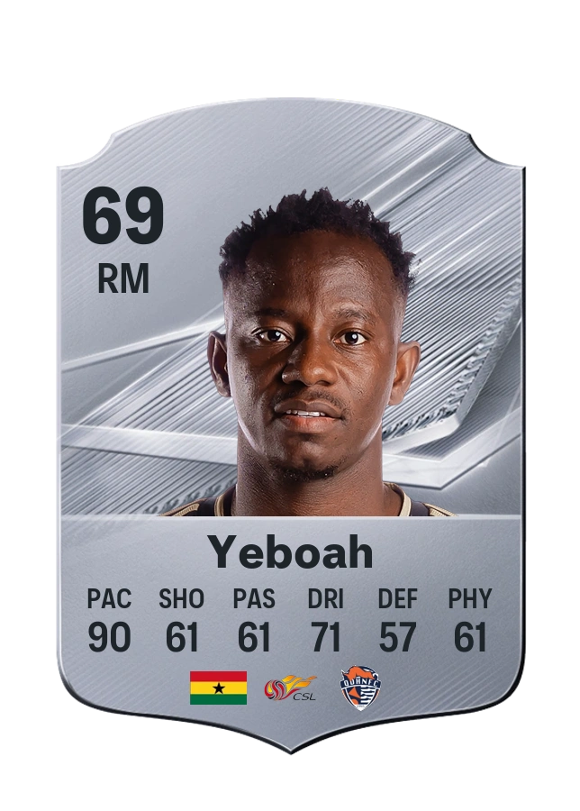 Carta Common di Yaw Yeboah, valutazione 69
