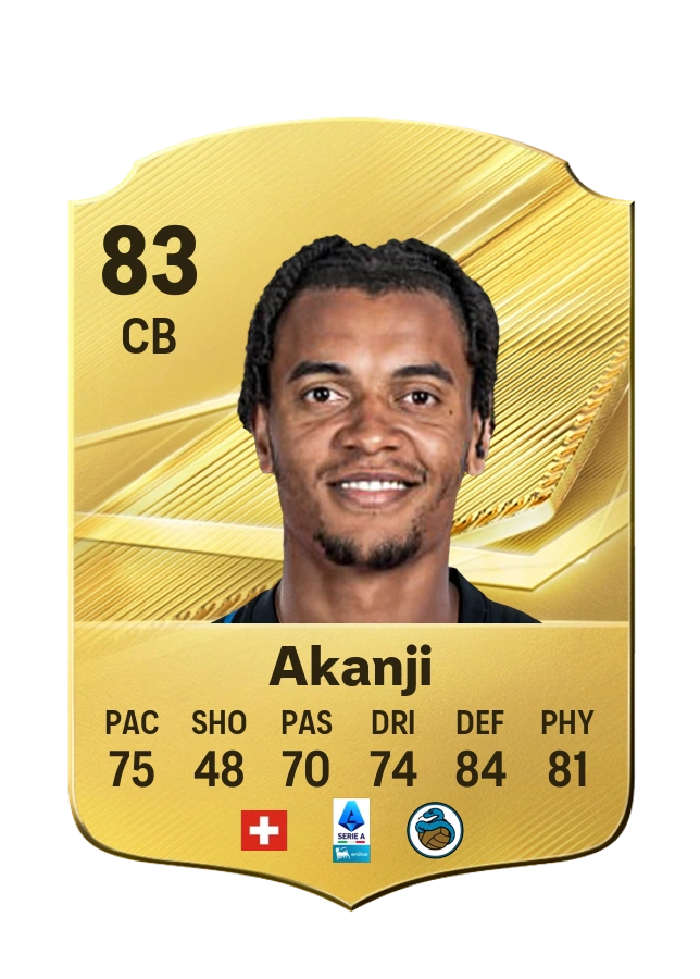 Manuel Akanji, Common kartı, reyting 83