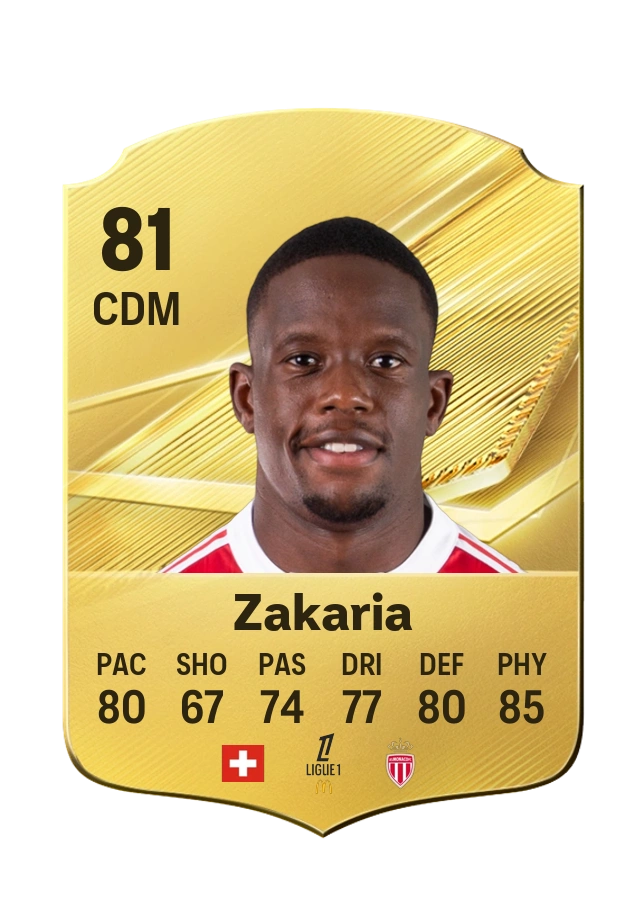 Denis Zakaria, Common card, rated 81