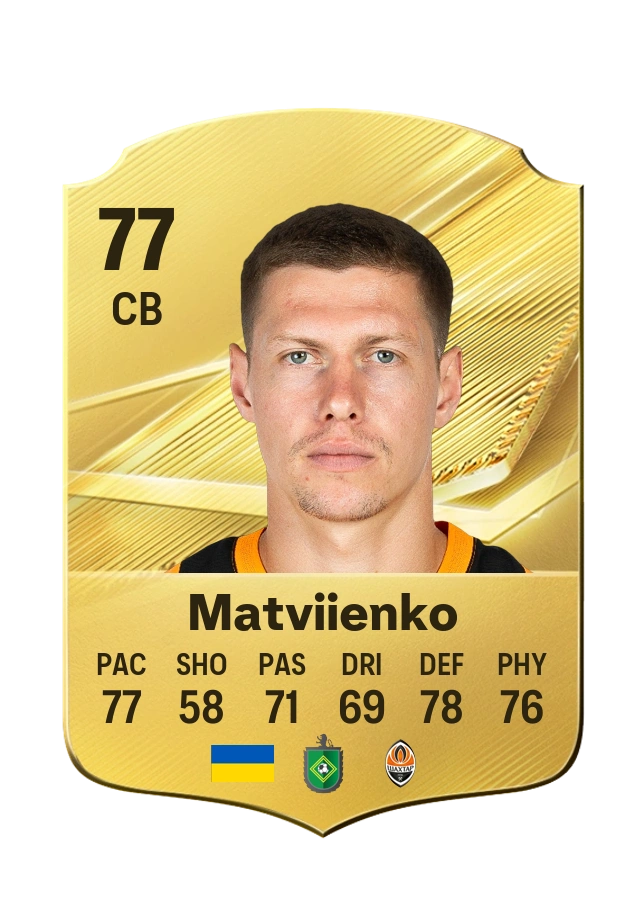 Mykola Matviienko، بطاقة Common، بتقييم 77