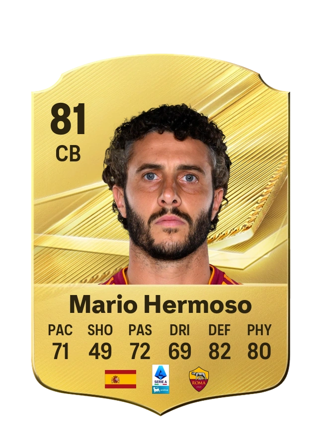 Mario Hermoso, Common card, rated 81