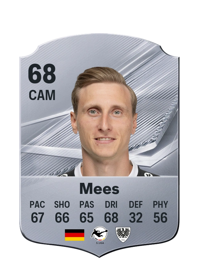 Joshua Mees, Common kartı, reyting 68