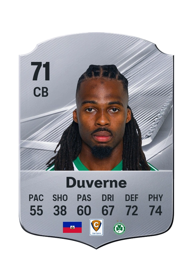 Jean-Kévin Duverne, Common card, rated 71