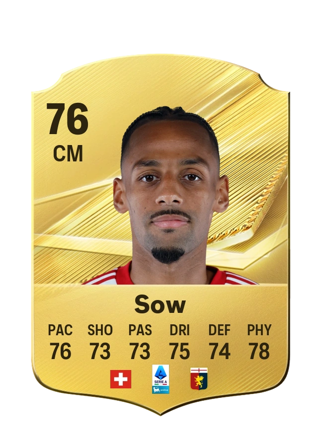 Djibril Sow, karta Common, ocena 76