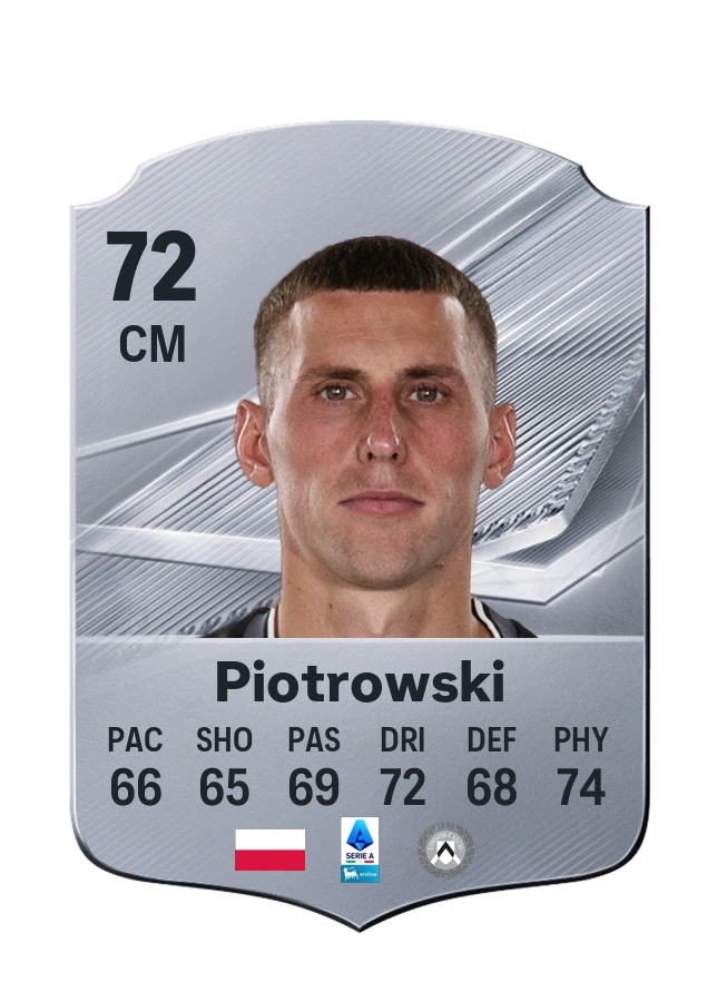 Jakub Piotrowski, Common card, rated 72