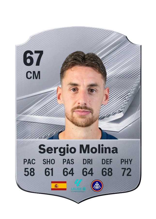 Sergio Molina, Common card, rated 67