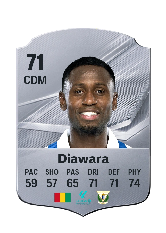 Carta Common di Amadou Diawara, valutazione 71