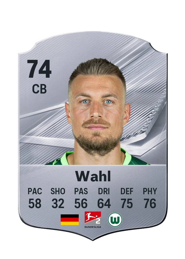 Hauke Wahl، بطاقة Common، بتقييم 74