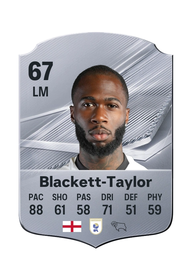 Corey Blackett-Taylor, Common card, rated 67