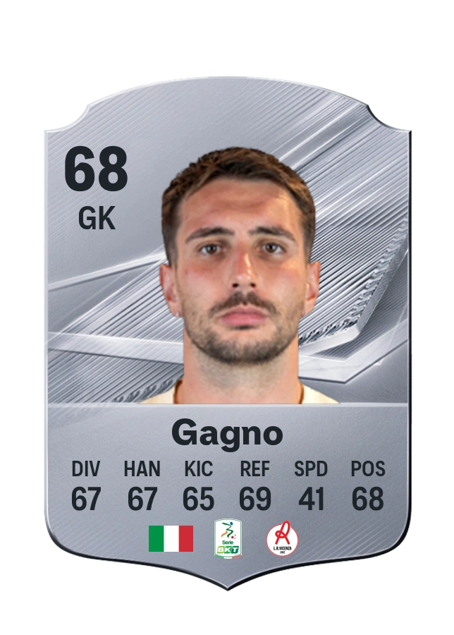 Riccardo Gagno, Common kartı, reyting 68