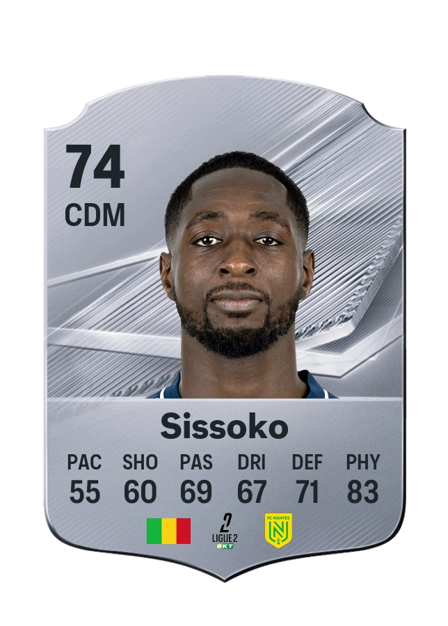 Ibrahima Sissoko, Common card, rated 74