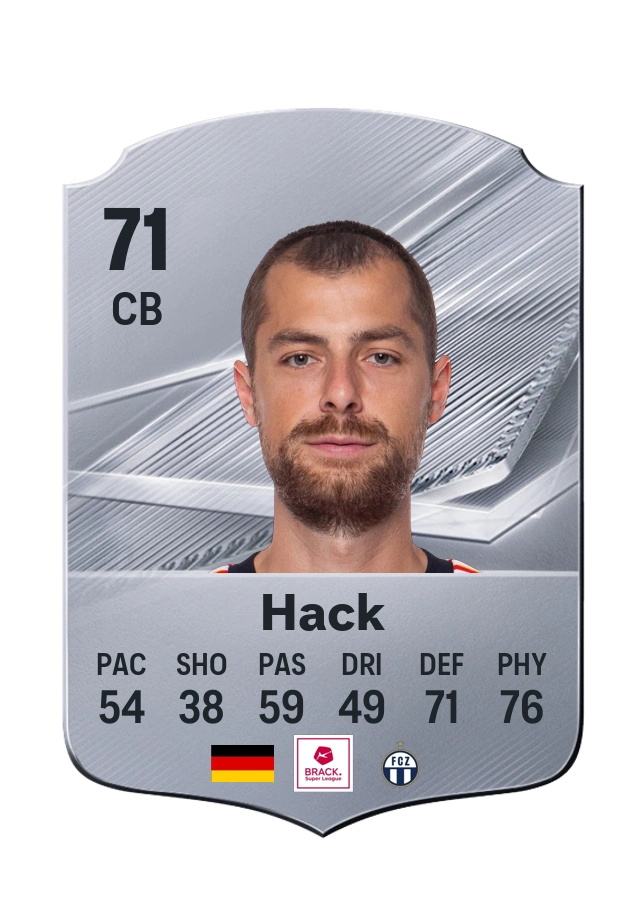 Carte Common de Alexander Hack, note 71