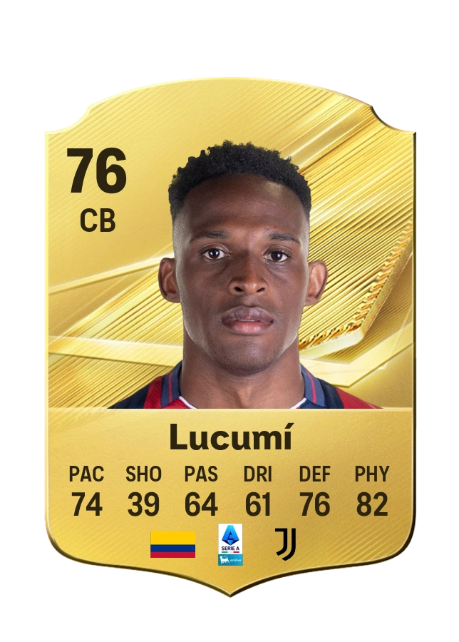 Jhon Lucumí, Common card, rated 76