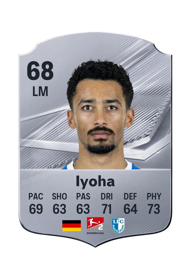 Emmanuel Iyoha, Common card, rated 68