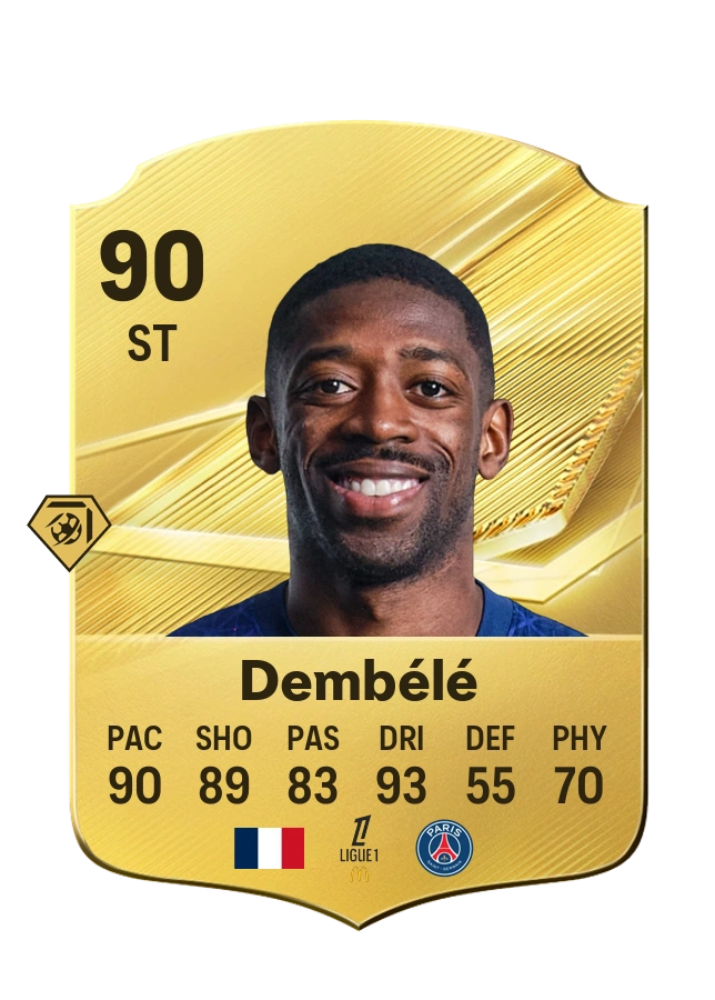 Common-Karte von Ousmane Dembélé, Wertung 90