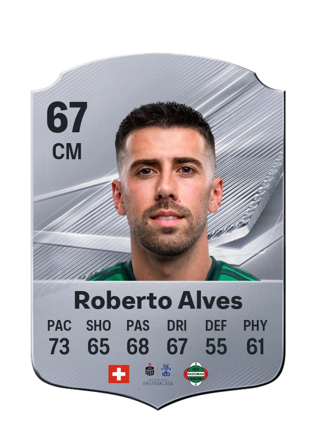 Roberto Alves, karta Common, ocena 67