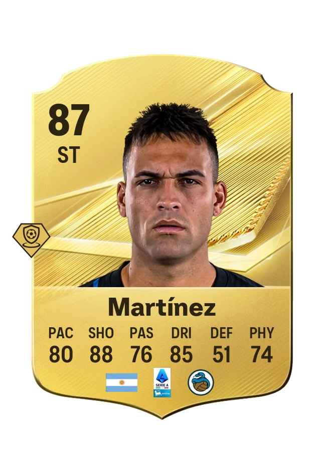 Lautaro Martínez, Common card, rated 87