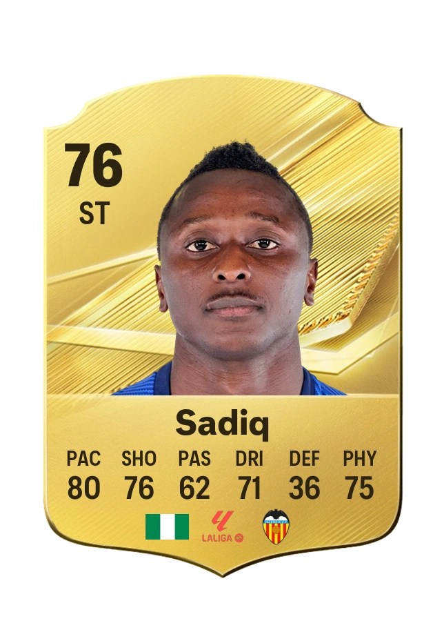 Umar Sadiq، بطاقة Common، بتقييم 76