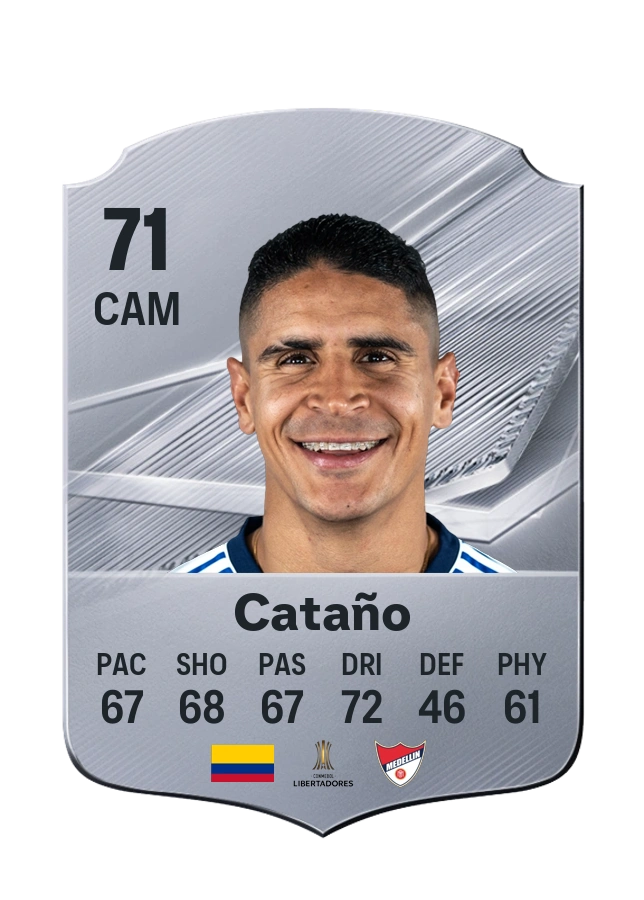 Carte Common de Daniel Cataño, note 71