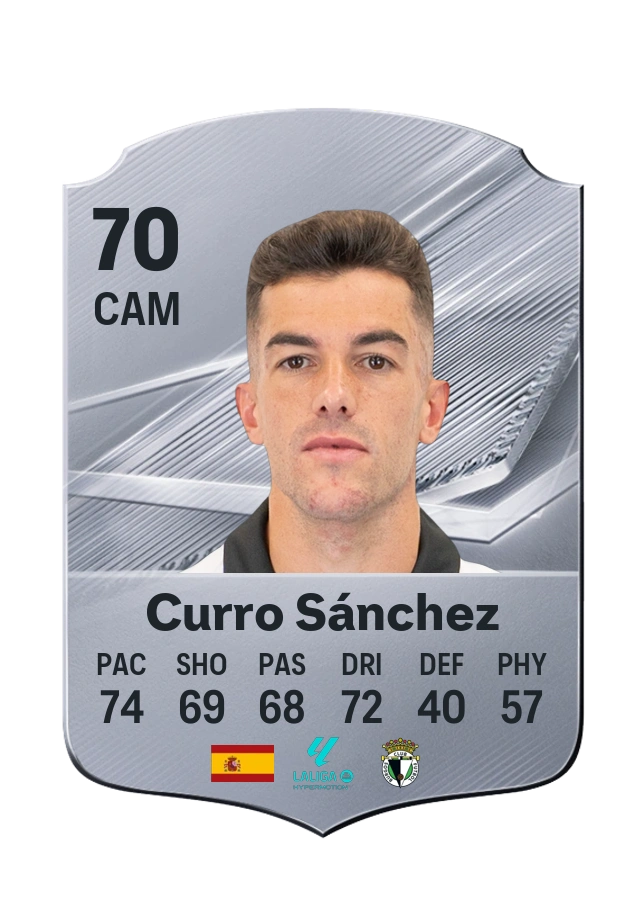 Curro Sánchez, Common card, rated 70