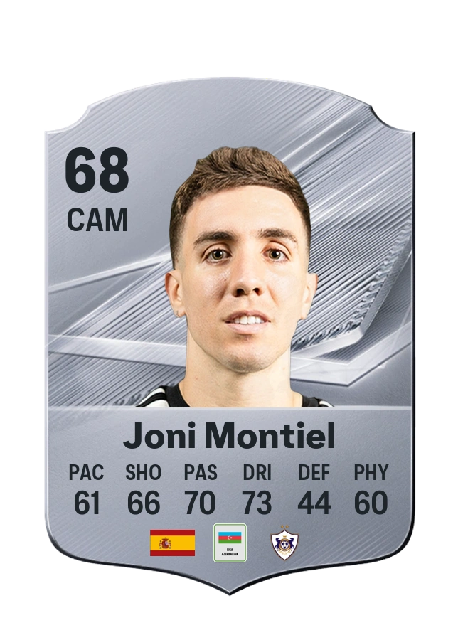 Joni Montiel, karta Common, ocena 68