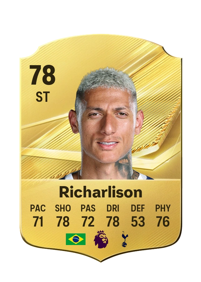 Richarlison, Common card, rated 78