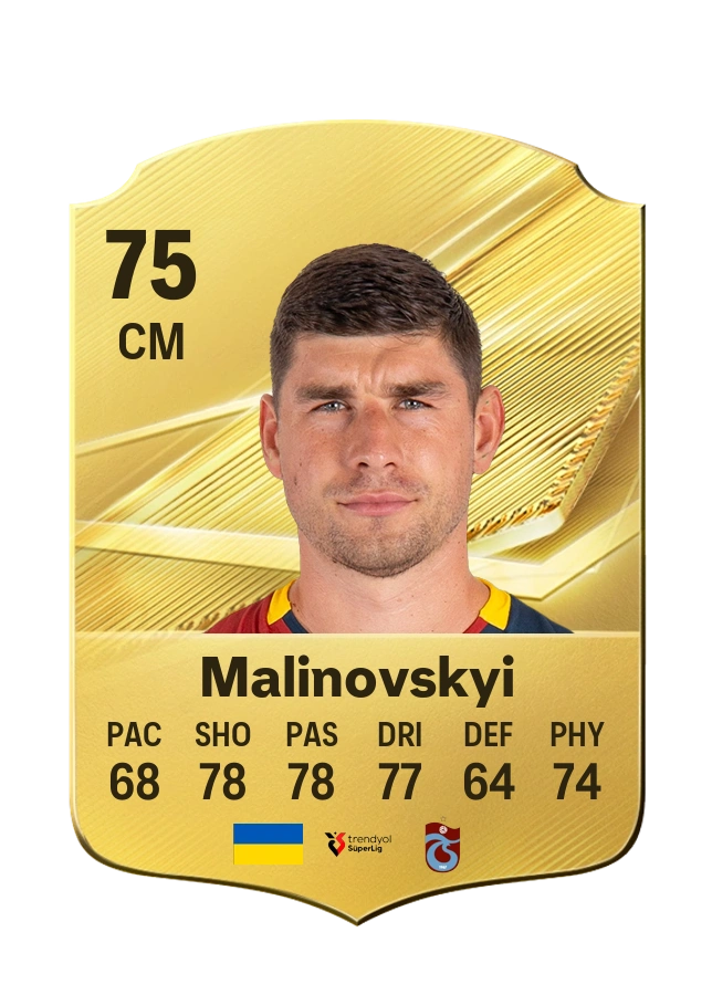 Ruslan Malinovskyi, karta Common, ocena 75