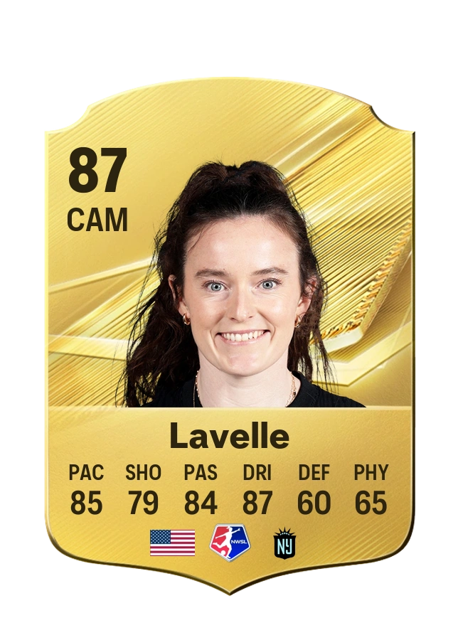 Rose Lavelle, Common card, rated 87