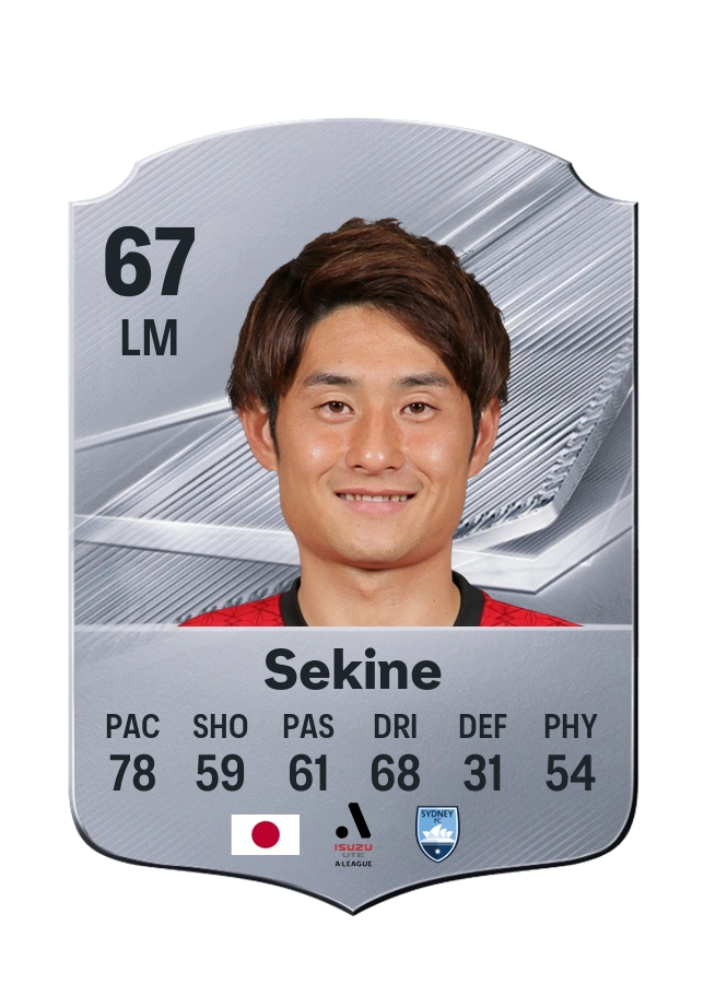 Takahiro Sekine, Common-kaart, rating 67