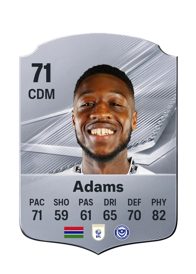 Ebou Adams, karta Common, ocena 71
